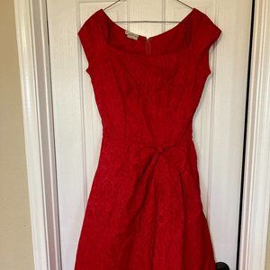 Emma Domb Vintage Red Dress 1950s
